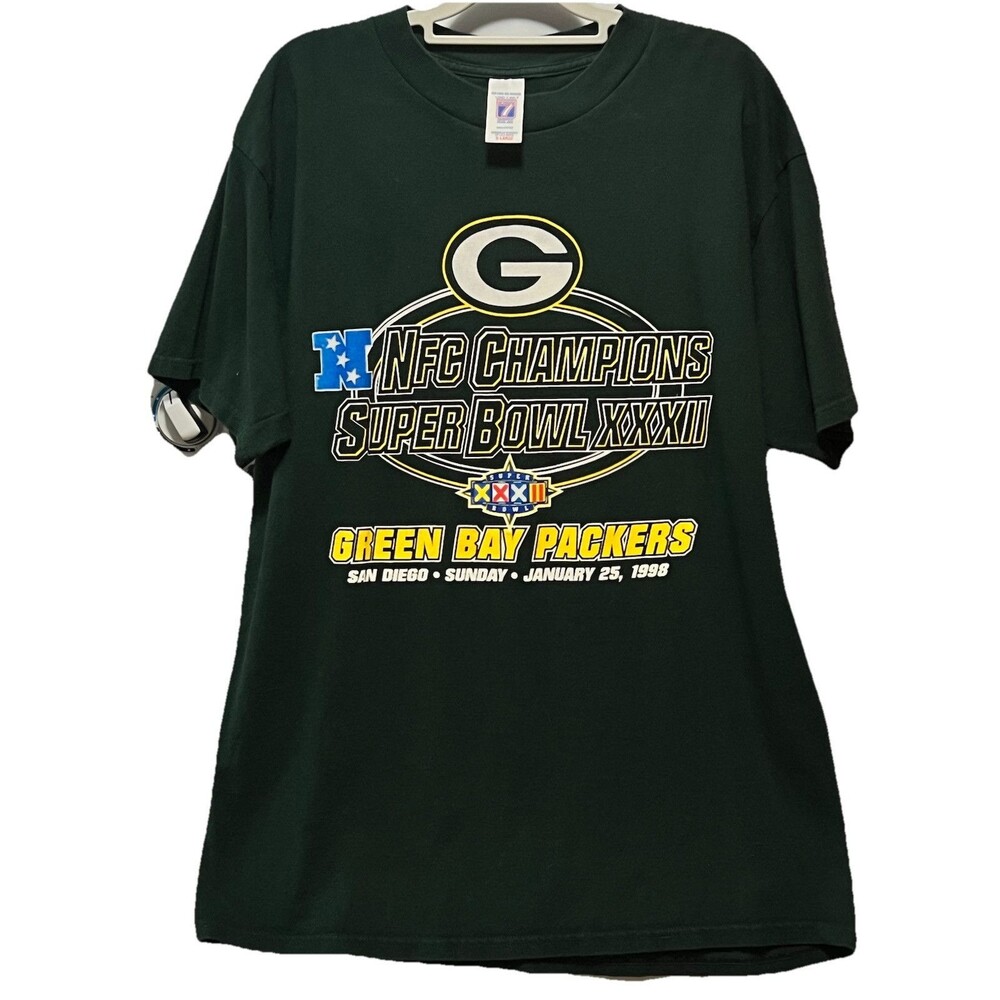Vintage Deadstock Green Bay Packers 1998 NFC Super Bowl XXIII San Diego Men’s XL